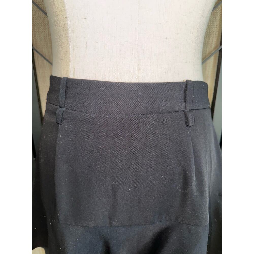 Zara Women’s Basic Black Side Zipper Flared Skort… - image 5